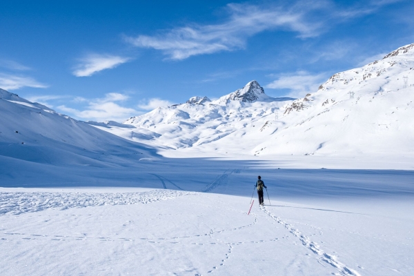 Auf verschneiten Römerwegen zum Septimerpass