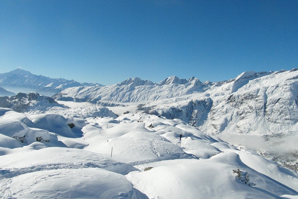 Riederalp, fraîchement enneigée