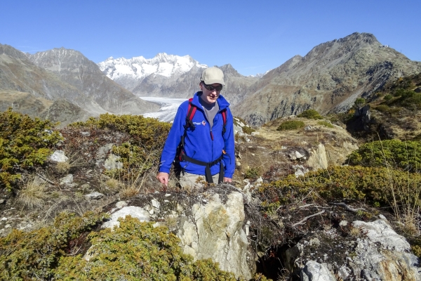 Hoch über dem Aletschgletscher