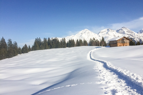 Auf Sonnensuche bei Sedrun 