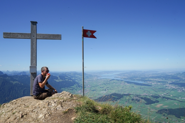 Vue sur la plaine de la Linth