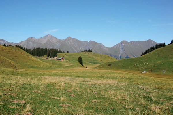 Vue sur le col du Golitschepass