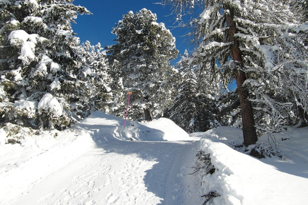 Riederalp, fraîchement enneigée