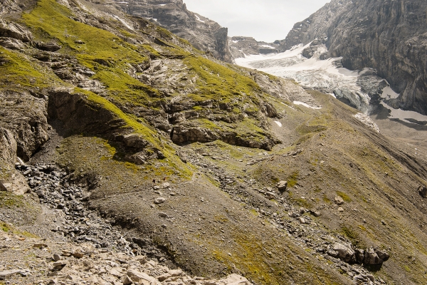 Hoch über dem Gletscher