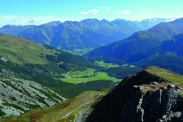 Chemin panoramique à Davos