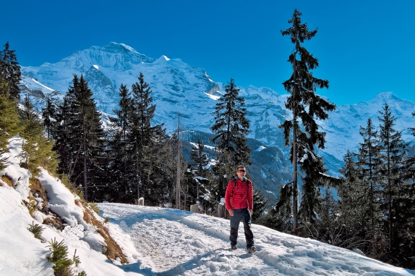 En raquettes direction le Leiterhorn