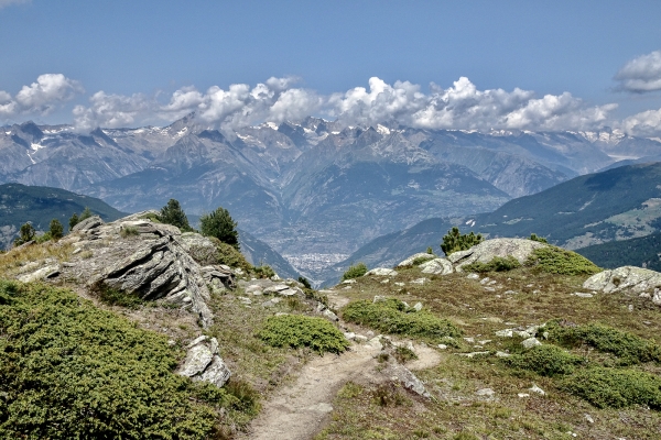 Panoramawanderung oberhalb von Grächen