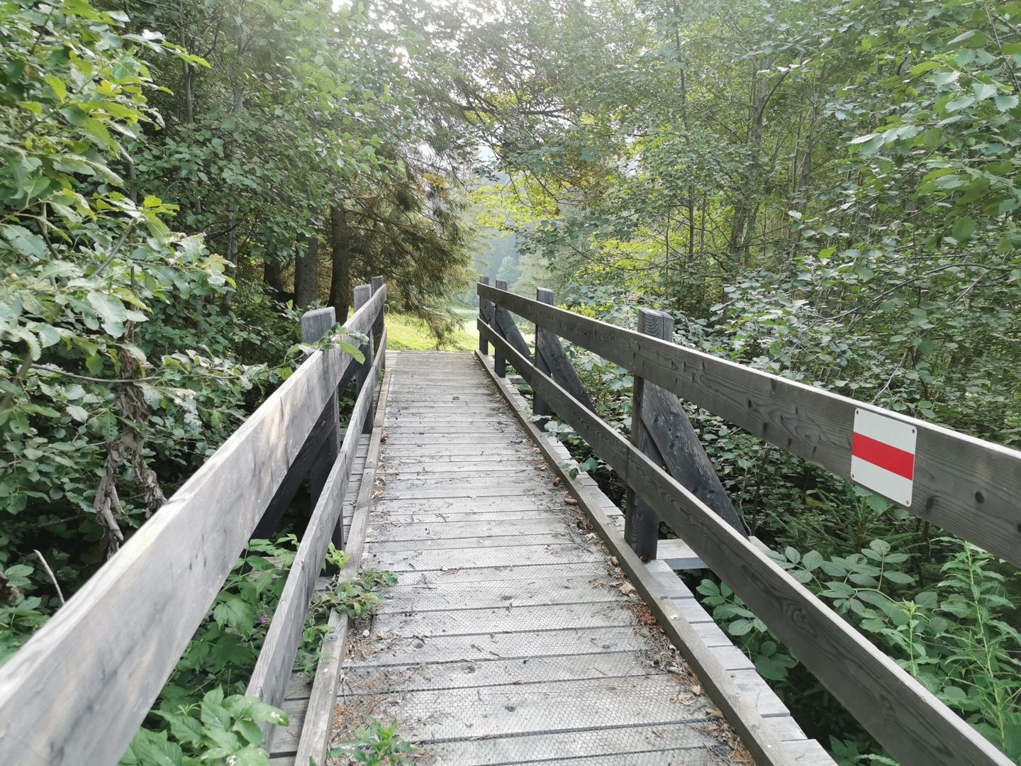 Im Rahmen des Aufwertungsprojekts wurde auch diese Holzbrücke neu erstellt.