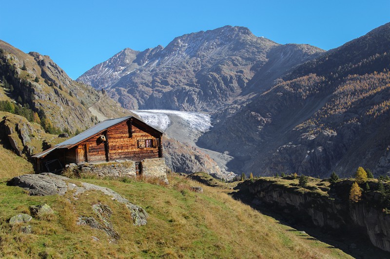 Vieille cabane d’alpage à Oberaletsch.
Photo: Andreas Sommer