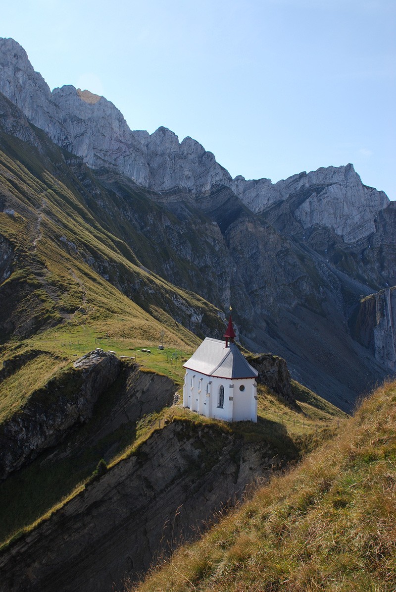 Die Klimsen-Kapelle an der Nordflanke des Pilatus. Bild: Andreas Staeger