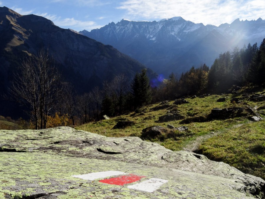 Mit jedem Schritt bergauf sieht man mehr von diesem herrlichen Panorama.