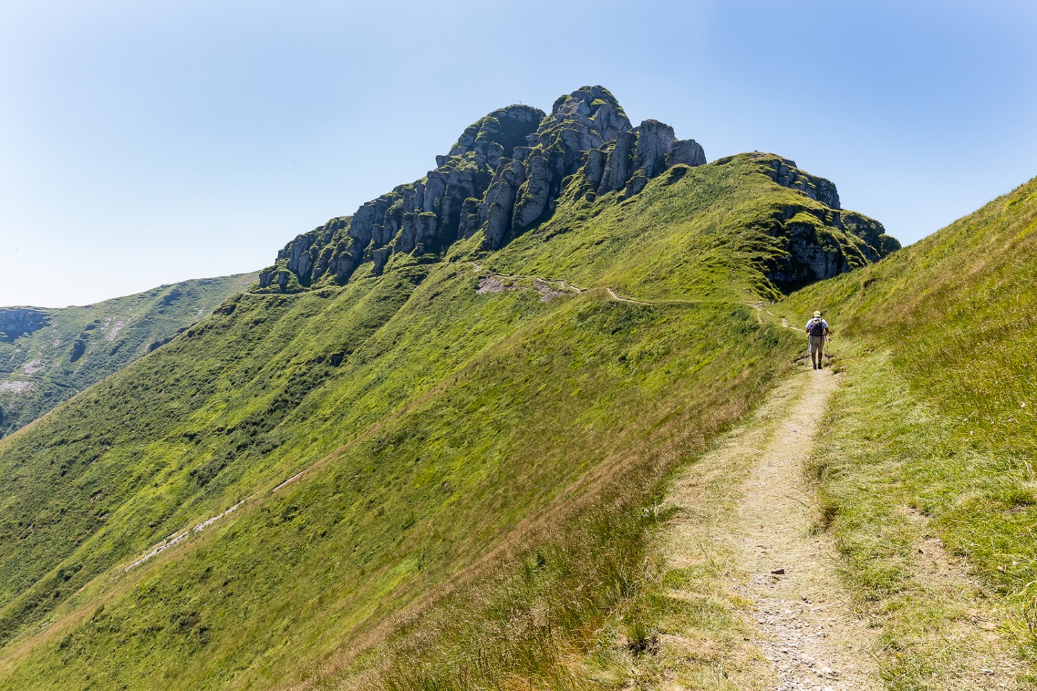 Fast oben: Auf der Cima della Piancaccia startet der letzte Abschnitt zum Monte Generoso. Bild: Daniel Fleuti