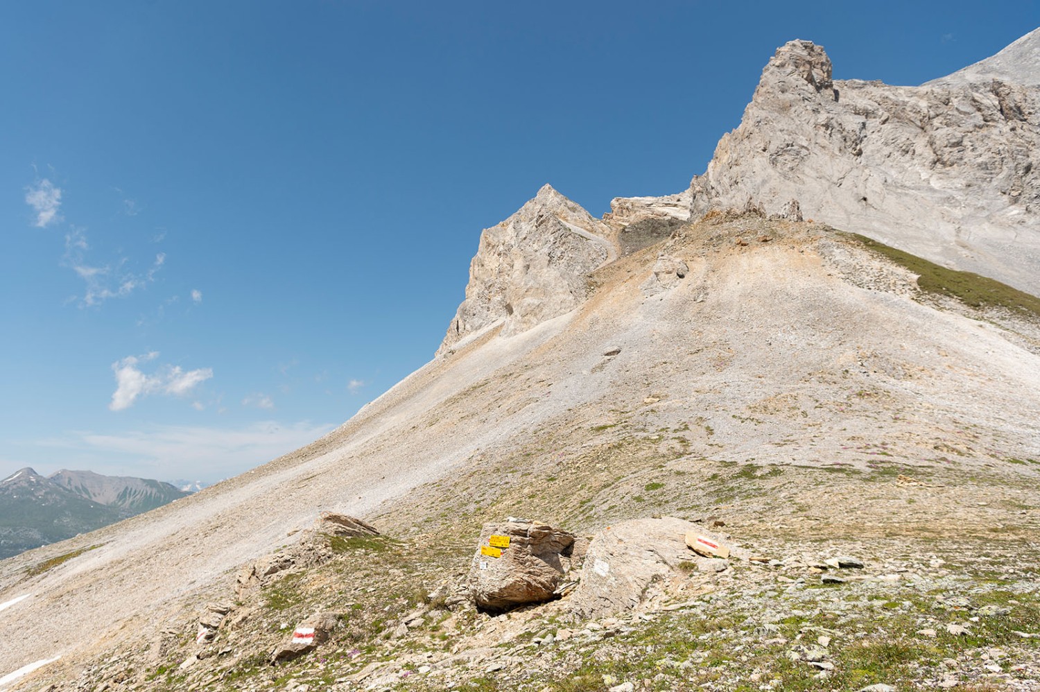 Sur l’Alperschällilücka, le vent est souvent présent. Photo: Raja Läubli