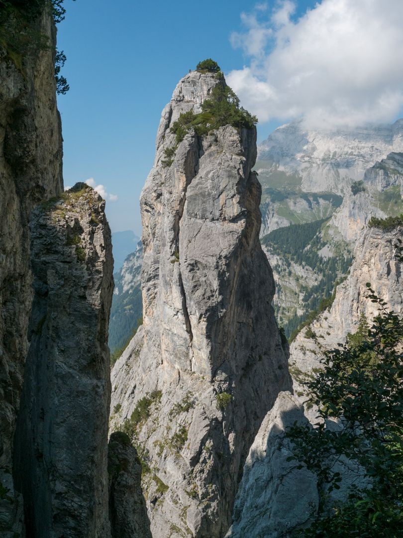 Tour de calcaire à Pfaffen, située à seulement quelques minutes du chemin.