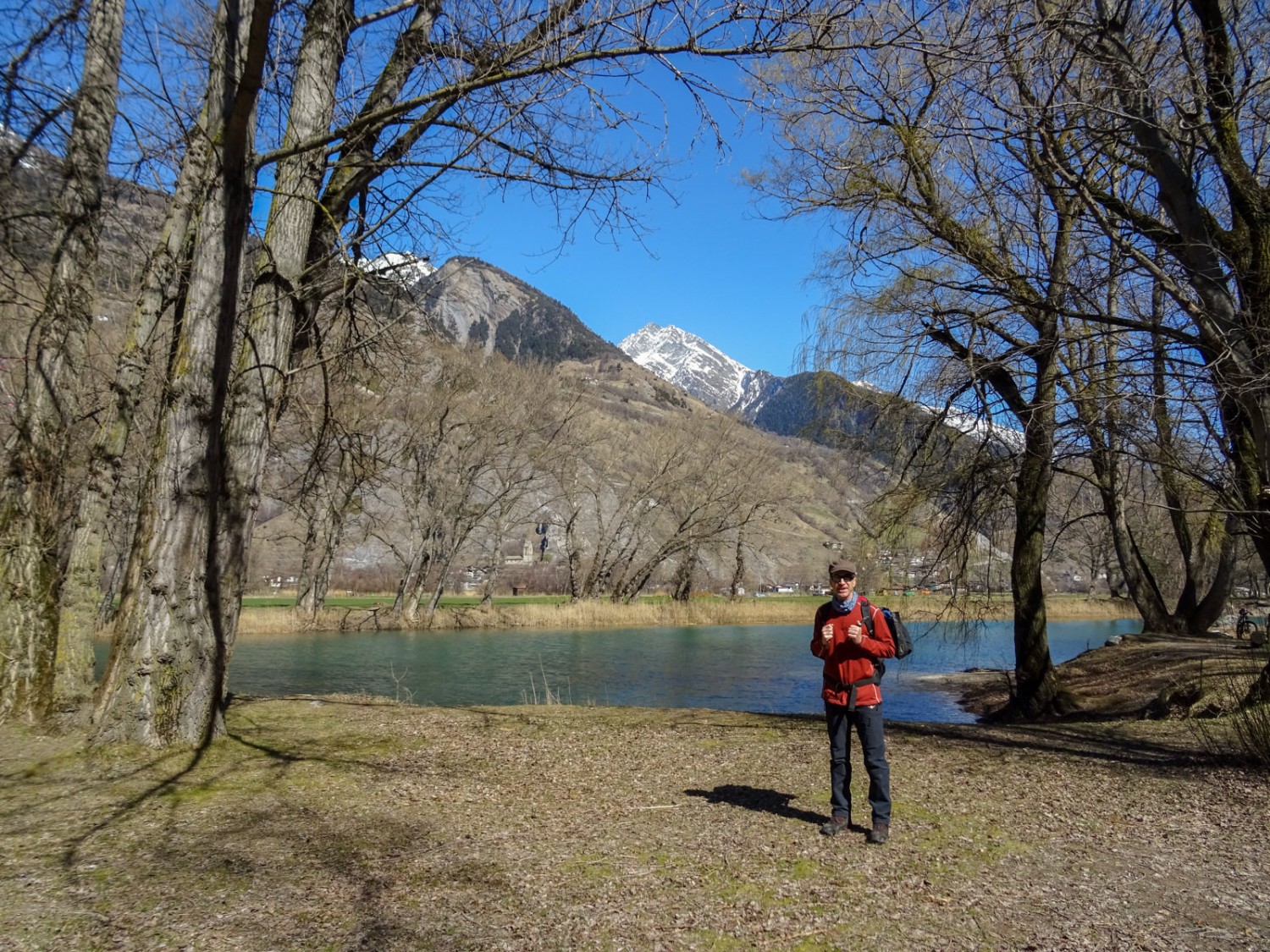 L’un des petits lacs près du Rhône: Photo: Sabine Joss