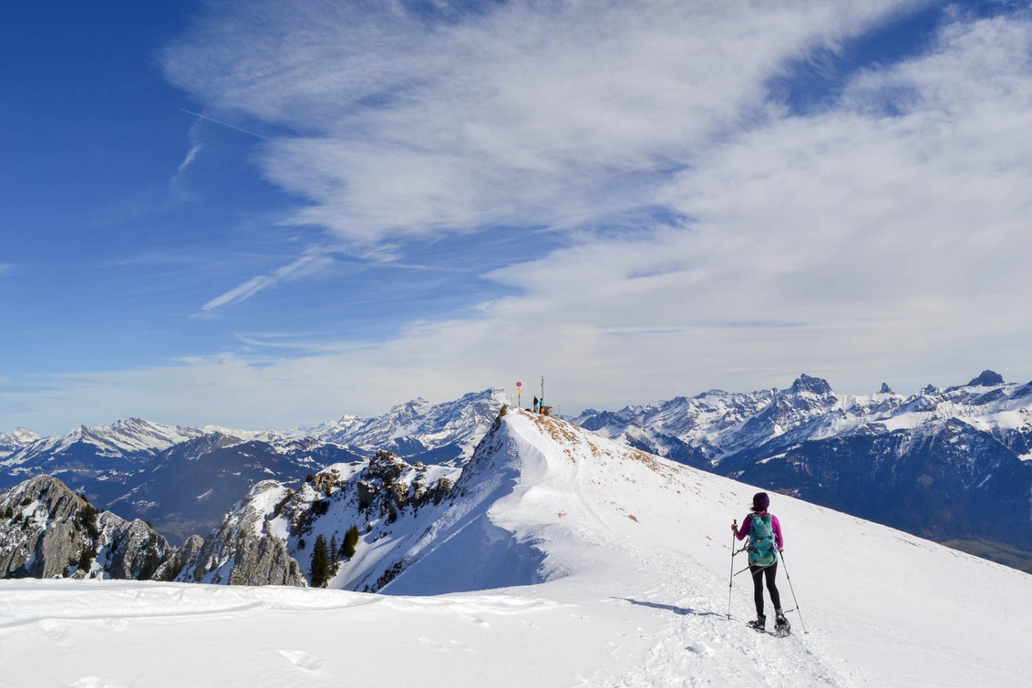 Le sommet de la Pointe de Bellevue n’est plus très loin!