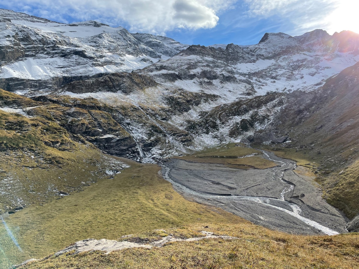 Aussicht von der Geltenhütte auf die Schwemmebene. Bild: Rémy Kappeler