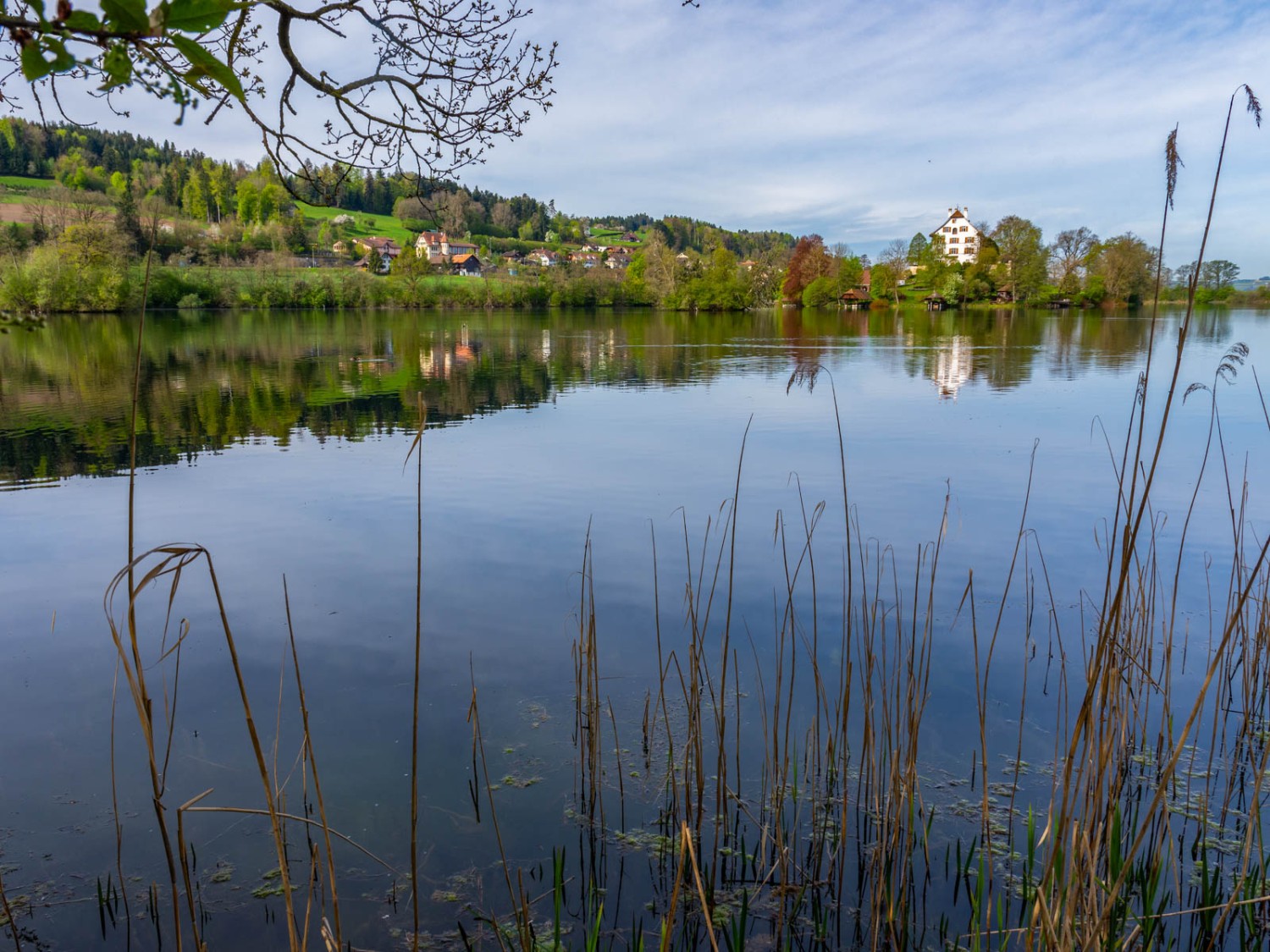 Le Mauesee.Le château de Mauensee n’est malheureusement pas accessible au public. Photo: Franz Ulrich