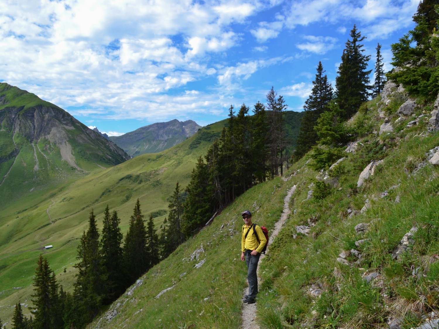 Le sentier menant au col de Jable.