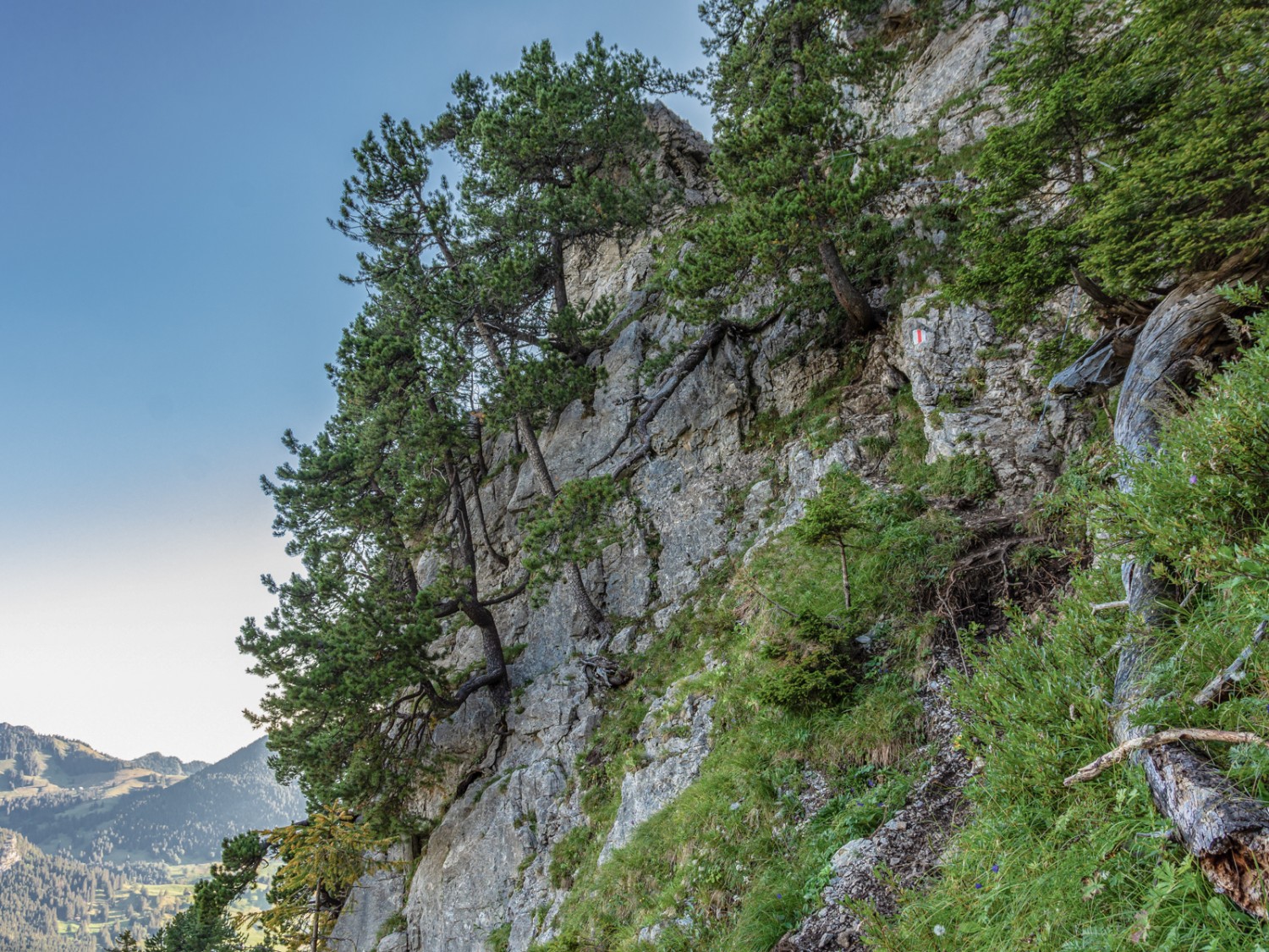 Les parois rocheuses confèrent une ambiance méditerranéenne. Photo: Franz Ulrich