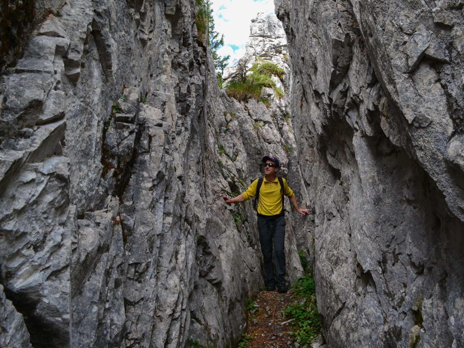 Dans la fissure du Trittli.