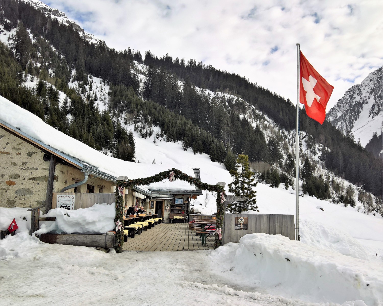 Das Restaurant Garfiun wurde ursprünglich als Kuhalp genutzt. Bild: Andreas Staeger