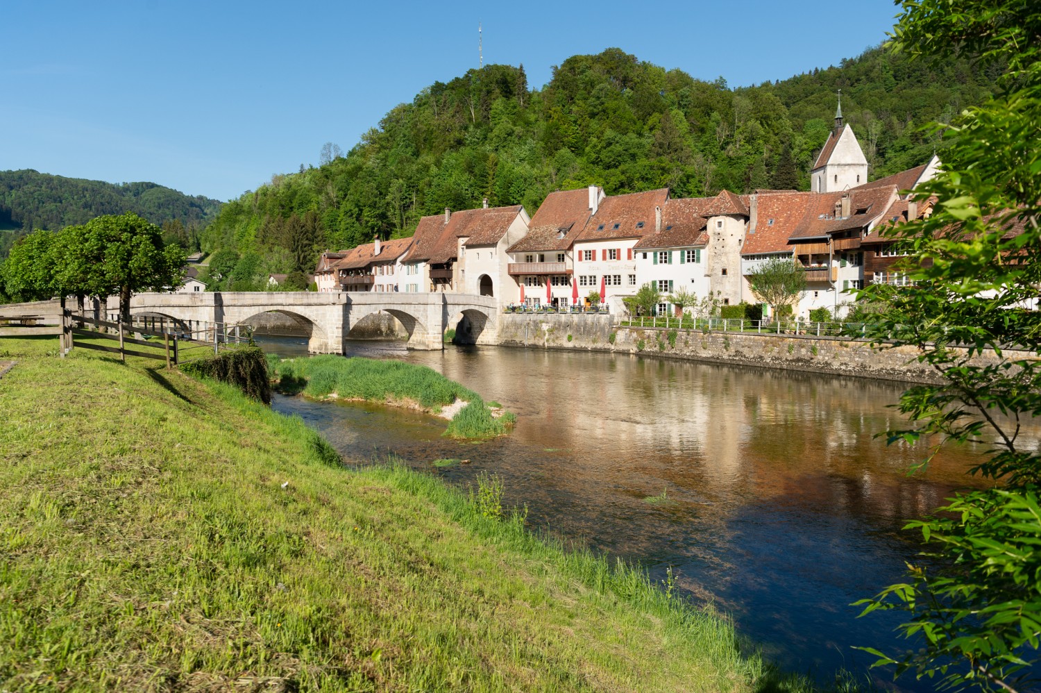 St-Ursanne ist ein mittelalterliches Kleinod. Bild Raja Läubli