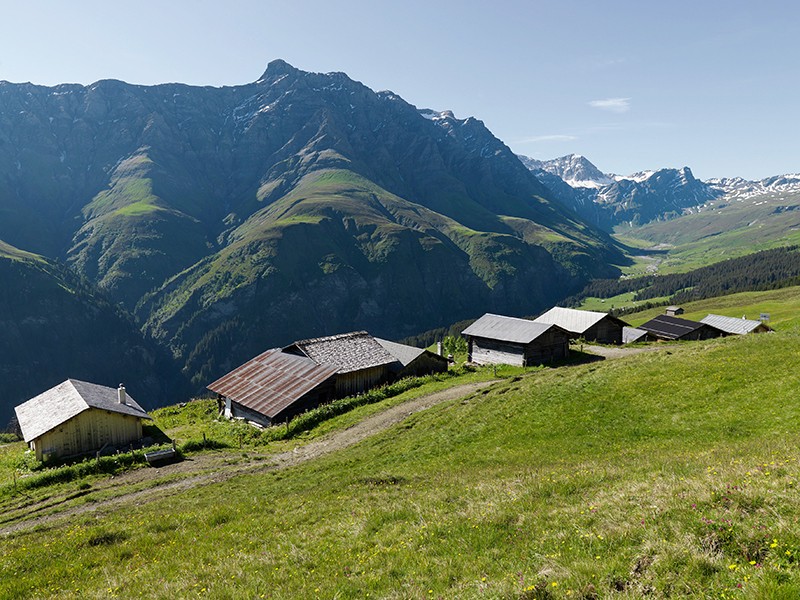 A l’écart, le chemin Walserweg conduit à travers le paysage sauvage de la vallée de Safien. Photos: màd