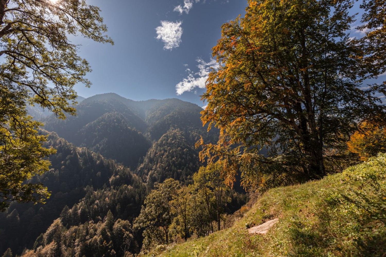 Vue de la Valle Onsernone à l’automne