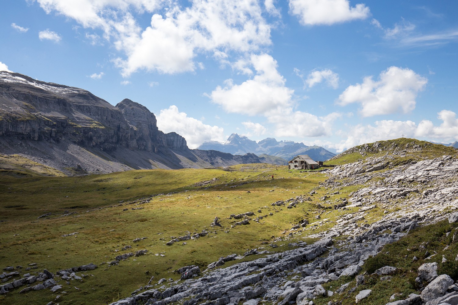 L’itinéraire traverse l’Alp Erigsmatt et le Charetalp, qui appartiennent à la corporation de l’Oberallmeind de Schwyz.