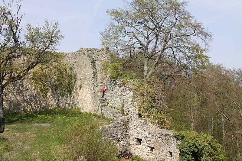 C’est un plaisir de jouer aux chevaliers dans la ruine.  Photo: Jochen Ihle