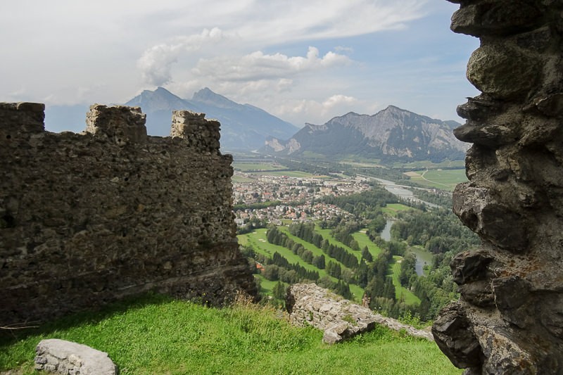 Dernier point culminant: le château de Wartenstein. Photo: Vera In-Albon