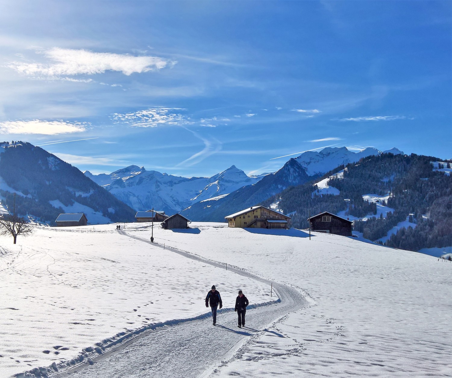 L'itinéraire s'étend régulièrement au-dessus de 1000 mètres. Photo: Andreas Staeger