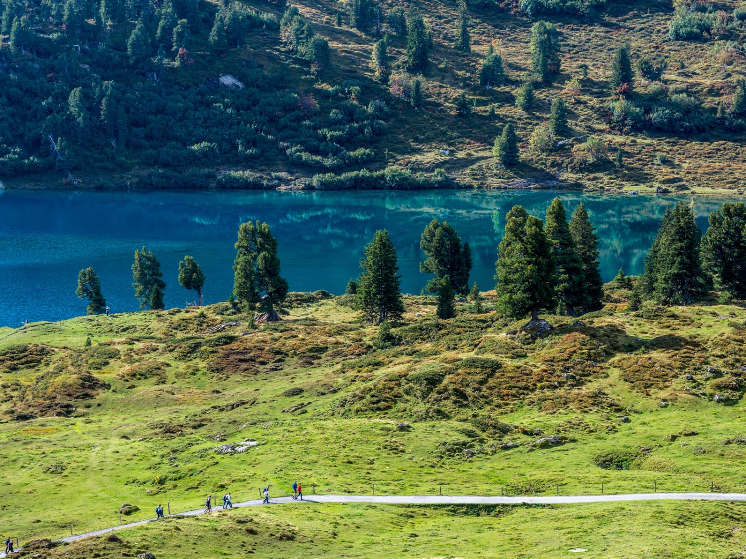 Le bleu turquoise du lac d’Engstlensee. Photo: Franz Ulrich