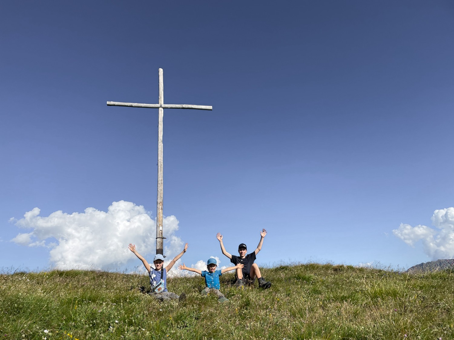 On y est, au sommet du Föisc! Photo: Rémy Kappeler