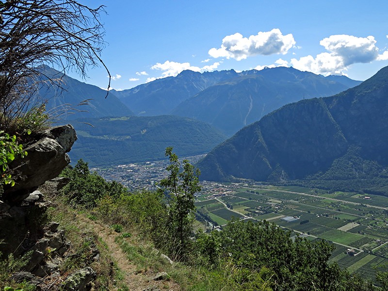 A la fin de la montée, le randonneur a une vue imprenable sur le coude du Rhône. Photos: Marina Bolzli