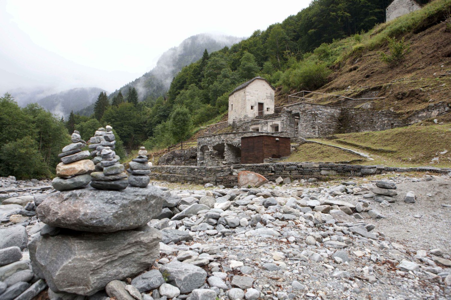 Bagni di Craveggia – état actuel de l’installation.