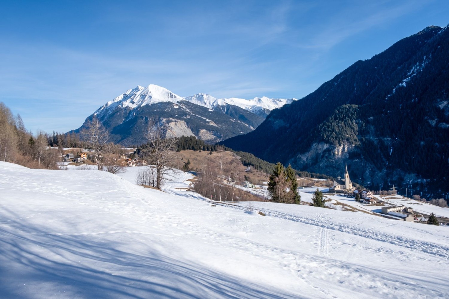 Das Dorf Salouf liegt im Herzen des Val Surses.