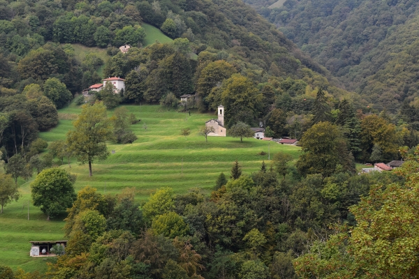 En haut de la Valle di Muggio