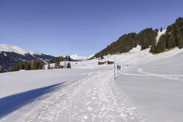 Loin des pistes de ski à Lenzerheide