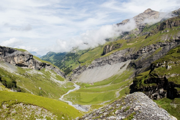 Hoch über dem Gletscher