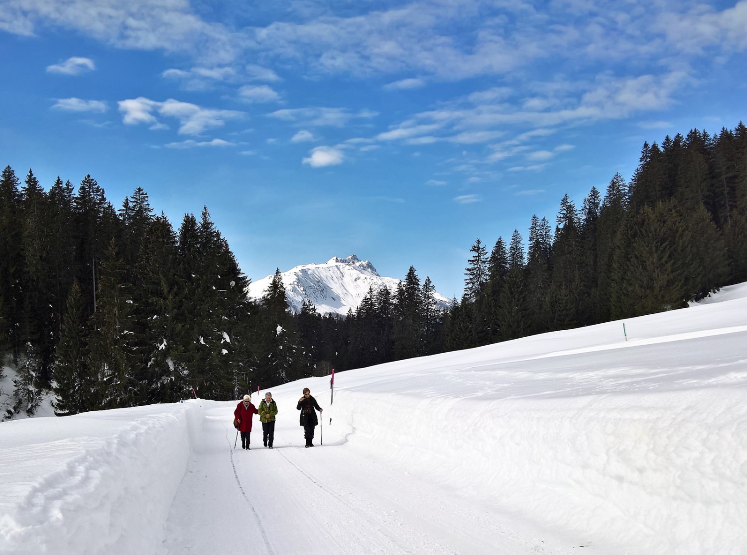 Itinéraire de retour, de Garfiun à Monbiel. Photo: Andreas Staeger